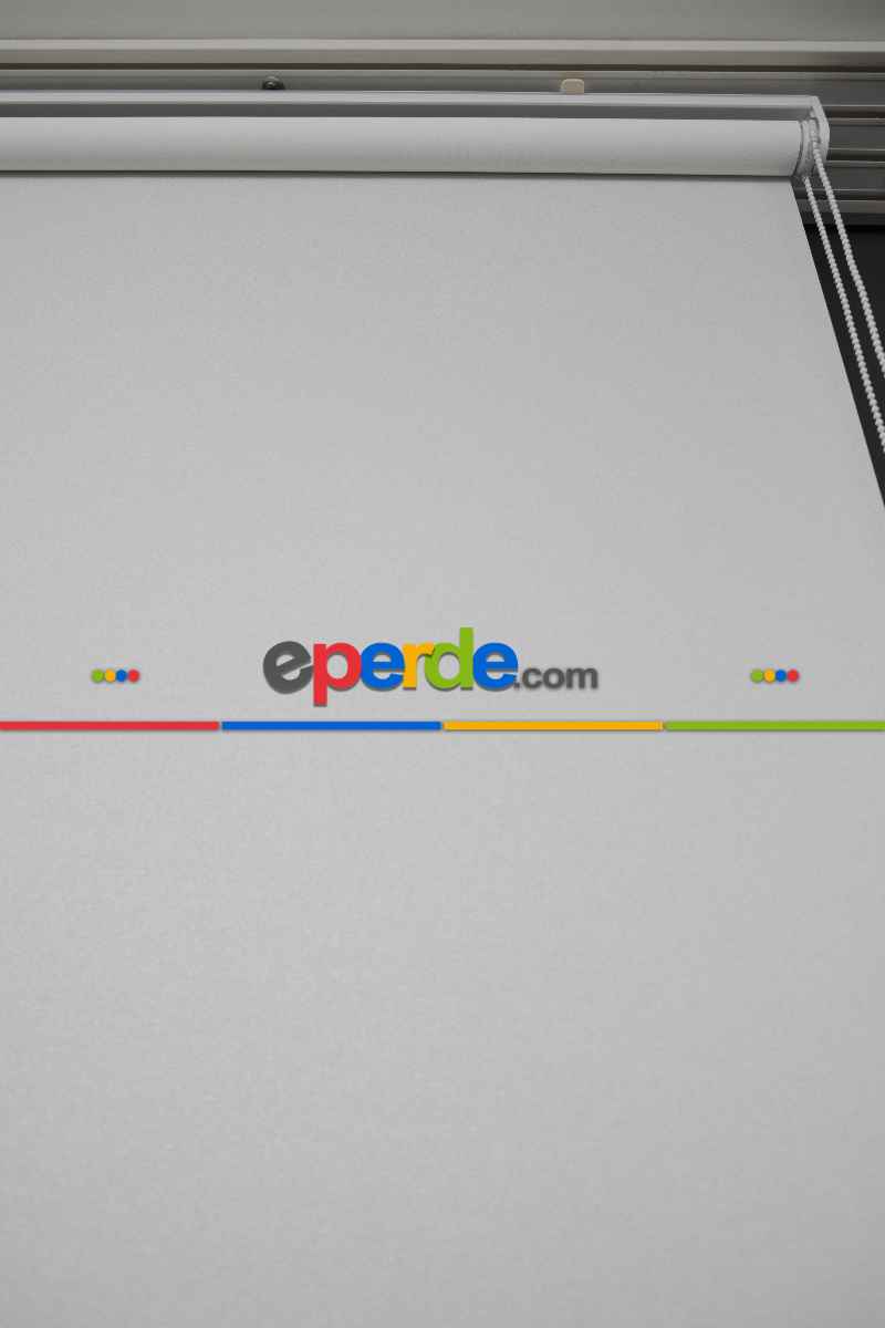 Ekru Renk Lazer Kesim Mat Stor Perde (ister Düz - İster Lazer Kesimli Satın Alın)