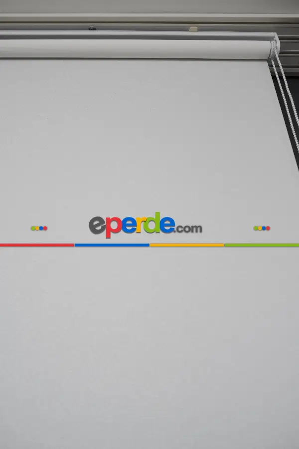 Salon Stor - Ekru Renk Lazer Kesim Mat Stor Perde (ister Düz - İster Lazer Kesimli Satın Alın)