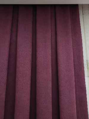 Mürdüm Düz Fon Perde 180cm En- Mürdüm