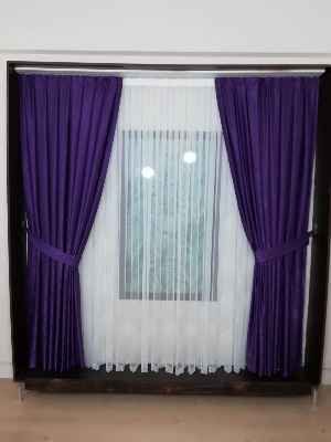 Soft Mor Fon Perde- Mor