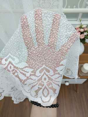 Düz Tül Fon Perde- Ekru