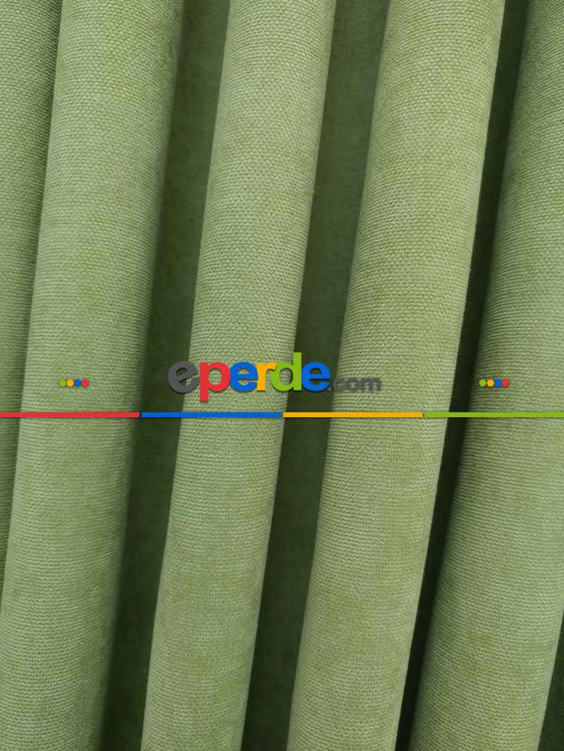 Su Yeşili - Düz Fon Perde ( Dökümlü Fon Perde)- Su Yeşili