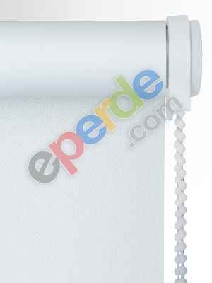 Beyaz Saten Stor Perde- Beyaz