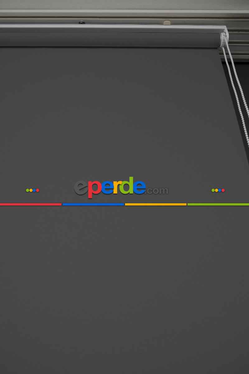 Koyu Gri Renk Lazer Kesim Mat Stor Perde (ister Düz - İster Lazer Kesimli Satın Alın)