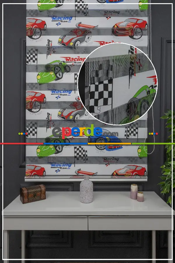 Zebra Perde - Dijital Araba Baskılı Zebra Perde