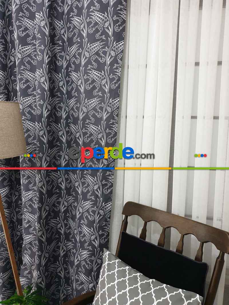 Mutfak Fon Perde- Beyaz