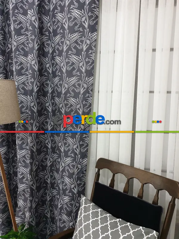 Mutfak Fon Perde- Beyaz