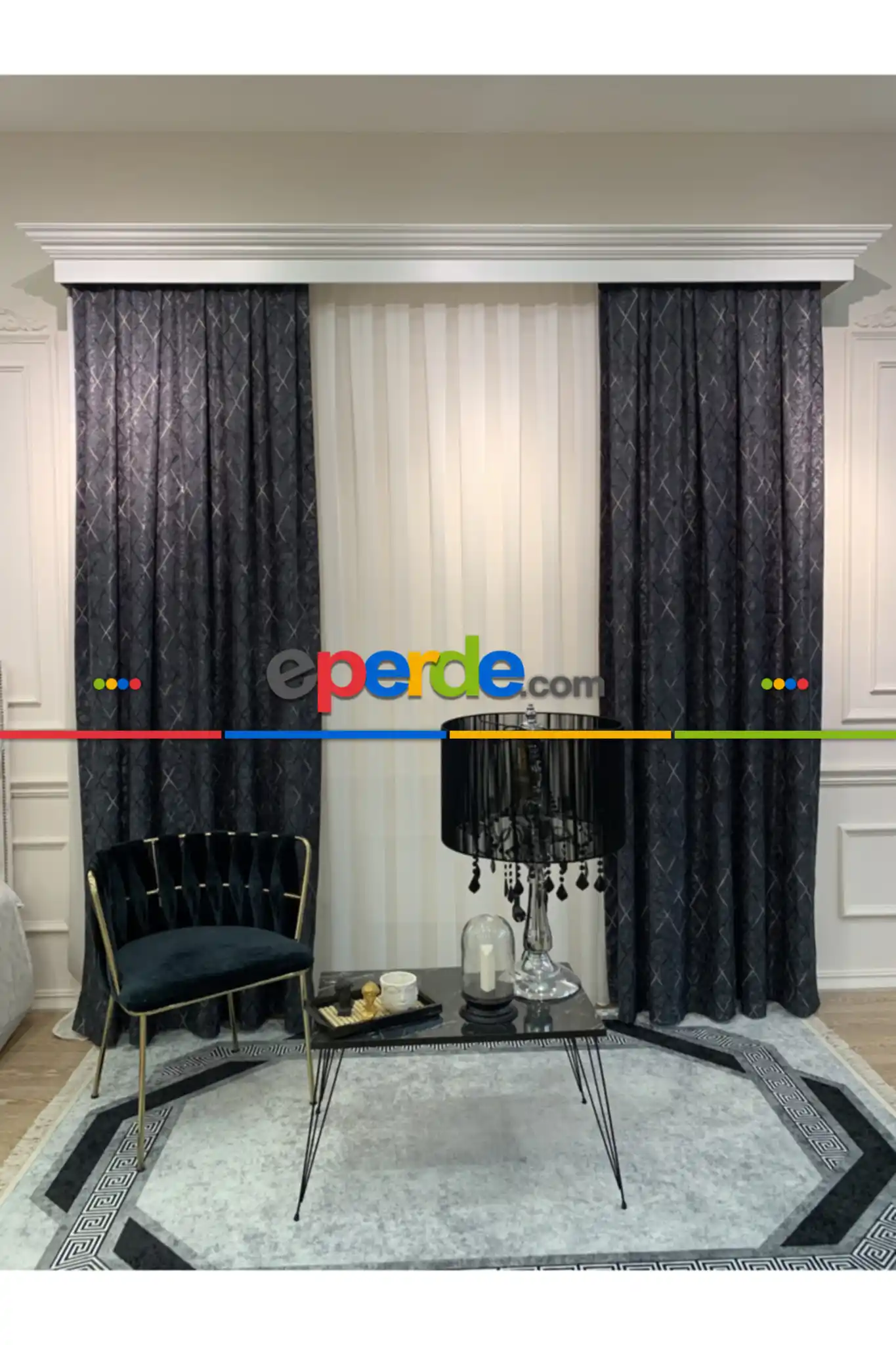 Brillant Fon Perde Livalorent Yeni Model Renk Tasarım Kanat Perde Yan Perde