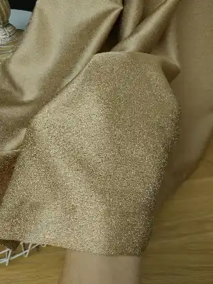 Salon Perdesi - Bej Desenli Jakar Fon Perde (geniş En:280 Kumaş)- Bej