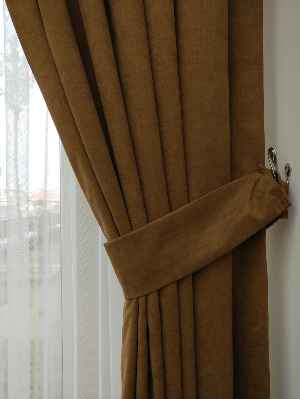 Sütlü Kahve Düz Fon Perde 180cm En- Sütlü Kahve