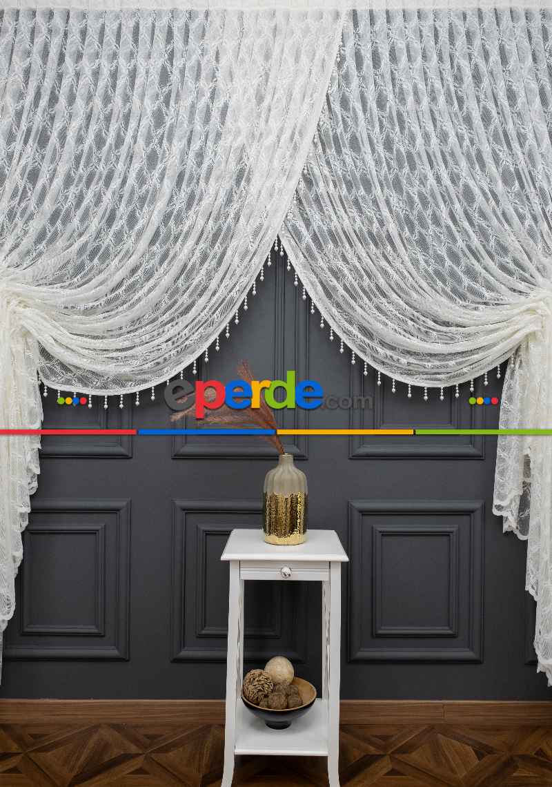 Taç Kruvaze Seher Yanki Tiyatro Perde Boncuklu Perde Modelleri