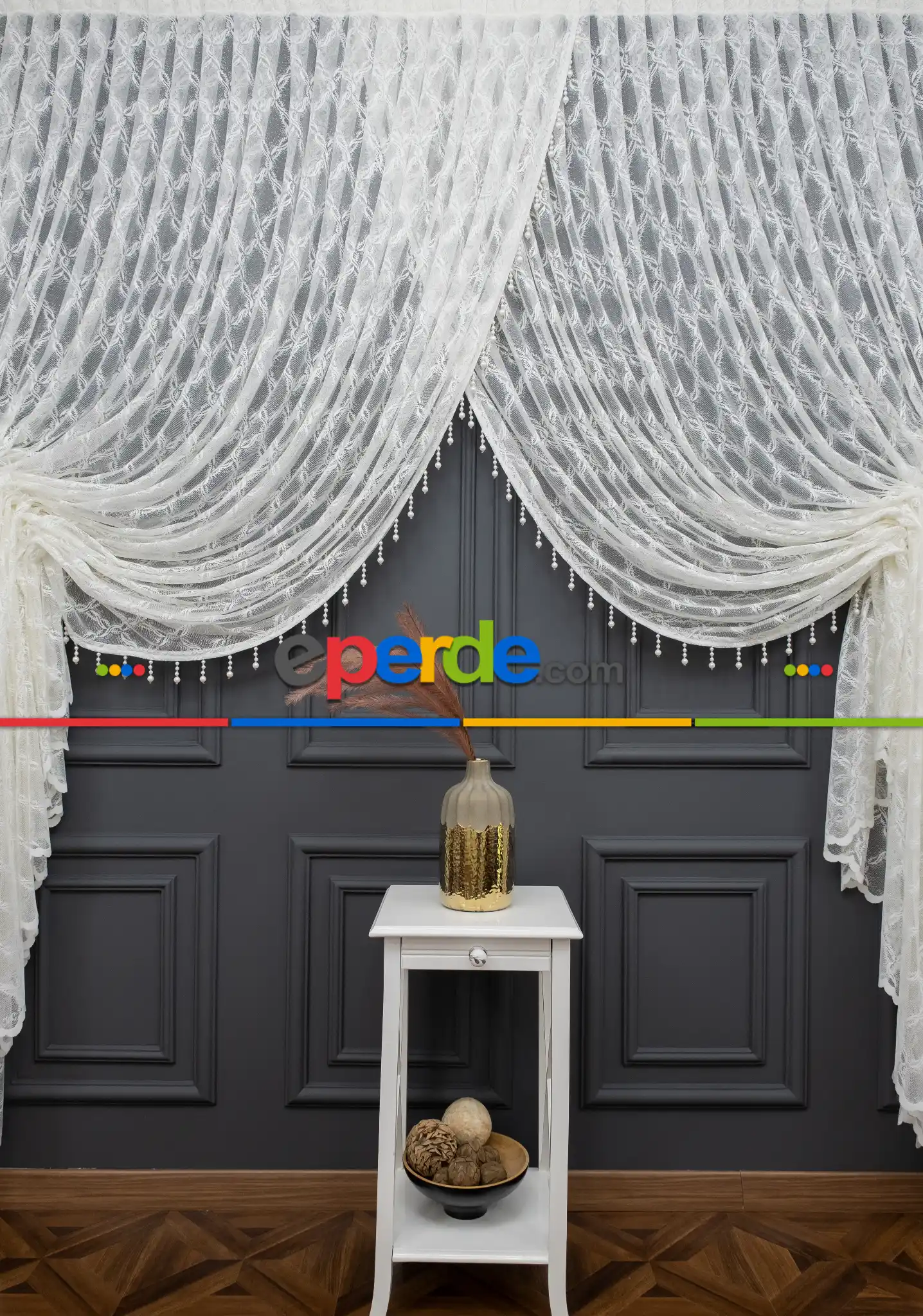 Taç Kruvaze Seher Yanki Tiyatro Perde Boncuklu Perde Modelleri