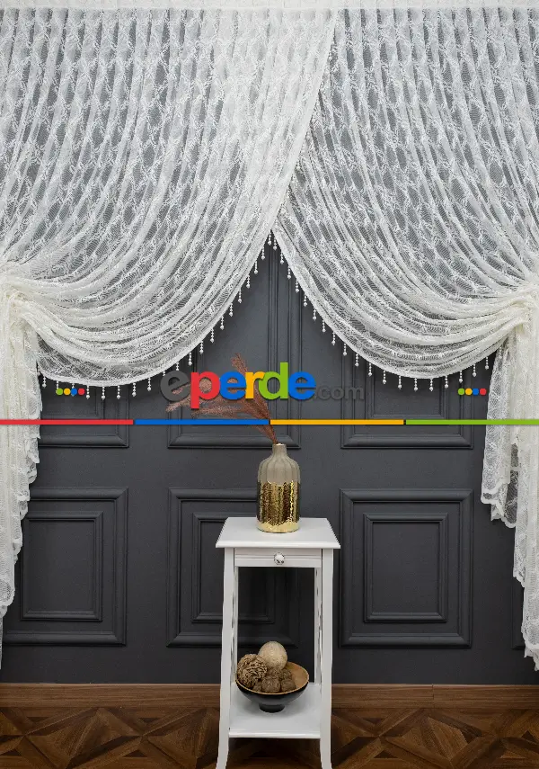 Taç Kruvaze Seher Yanki Tiyatro Perde Boncuklu Perde Modelleri