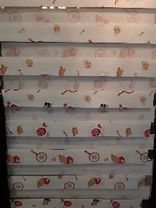 Mutfak İçin Desenli Zebra Perde 80cm X 1cm 