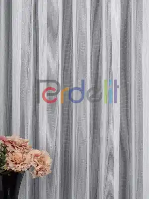 Kare File Dokulu Tül Perde - Yıkanabilir Gramajlı Kumaş