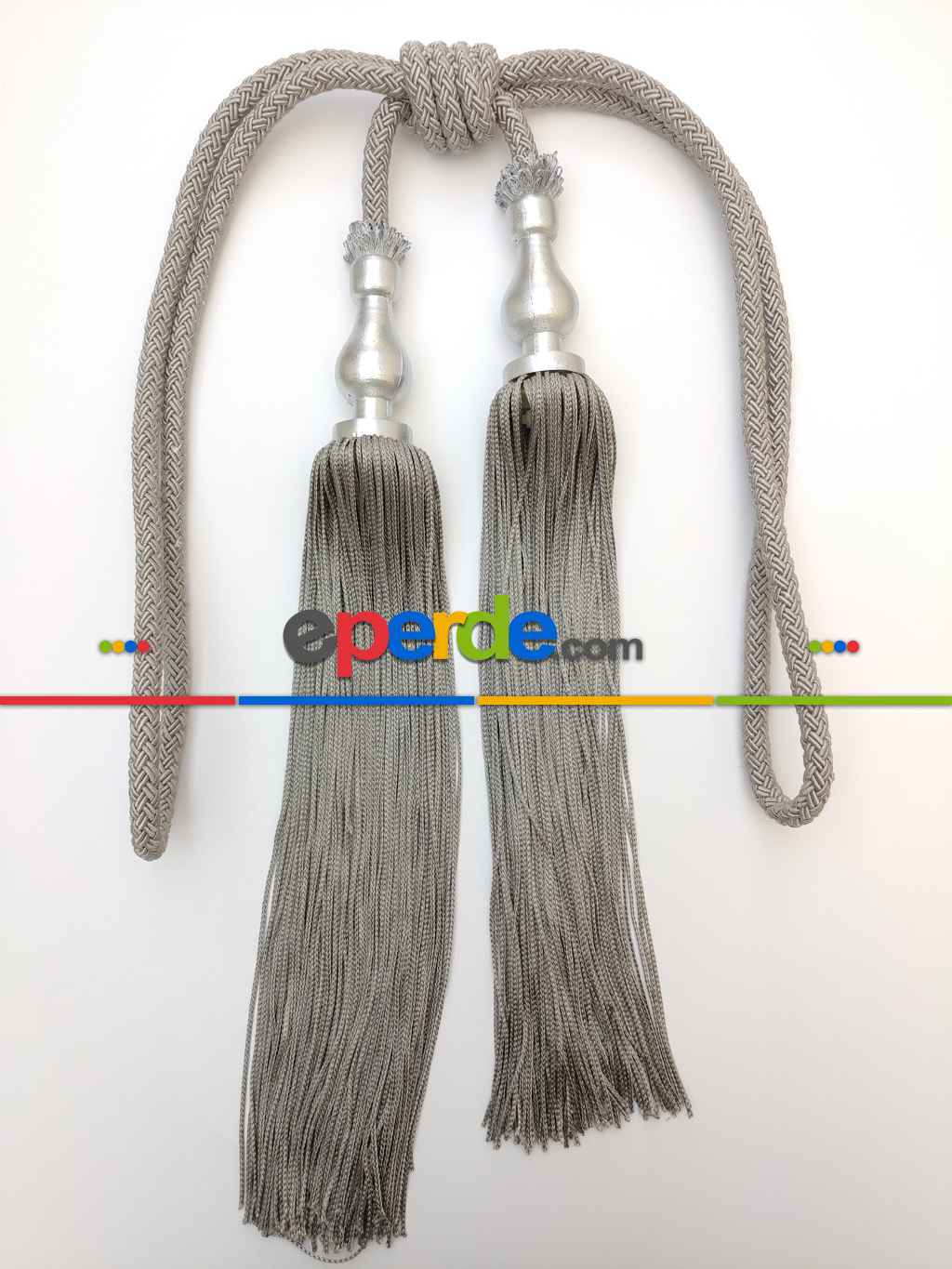 Gri Braçol Perde Bağı- Gri-füme-antrasit