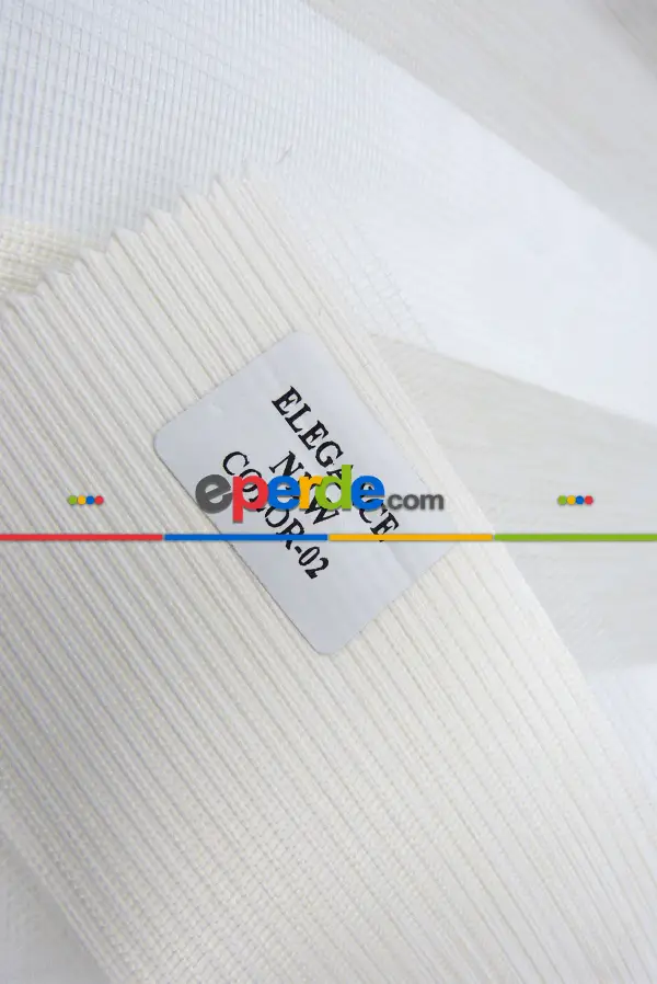 New Düz Zebra Perde- Krem Açık