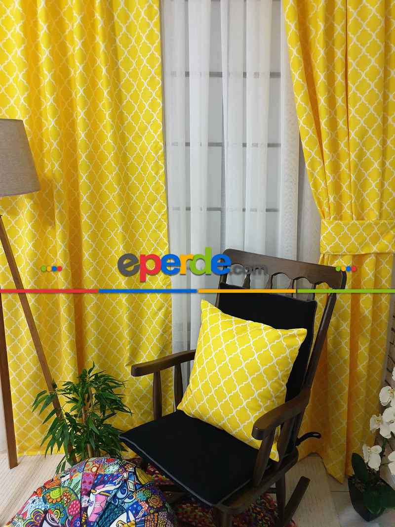 Ottoman Desenli Fon Perde Evm1929 Kumaşı Kalındır Duck Bezi Değildir