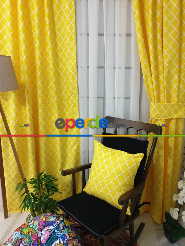 Ottoman Desenli Fon Perde Evm1929 Kumaşı Kalındır Duck Bezi Değildir