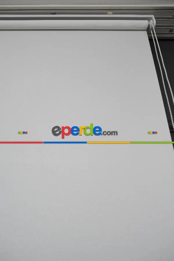 Salon Stor - Ekru Renk Lazer Kesim Mat Stor Perde (ister Düz - İster Lazer Kesimli Satın Alın)