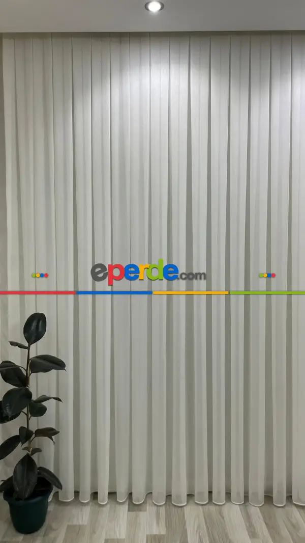 Atlantis Ağır Gramajlı 1/3 Sık Pileli Dökümlü Ütü İstemeyen Tül Perde (2026 Yeni Seri Ürünüdür)