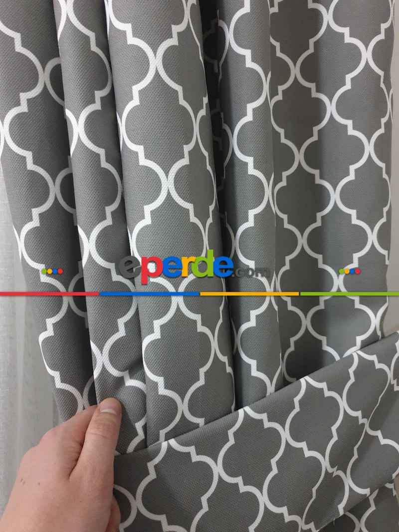 Ottoman Desenli Fon Perde Evm1926 Kumaşı Kalındır Duck Bezi Değildir