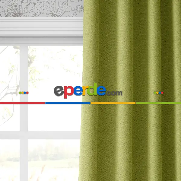 Blackout Karartma Tek Kanat Fon Perde Fıstık Yeşili