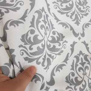 Yatak Odası - Etnik Desenli Fon Perde K415-3 Kumaşı Kalındır Duck Bezi Değildir- Gri-Füme-Antrasit