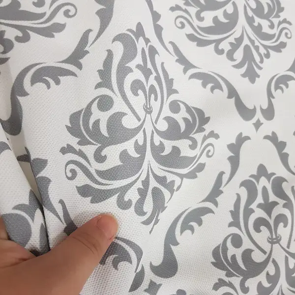 Salon - Etnik Desenli Fon Perde K415-3 Kumaşı Kalındır Duck Bezi Değildir- Gri-Füme-Antrasit