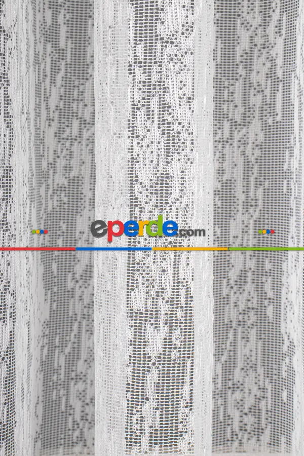 Fransız Dantel Örme Tül Perde