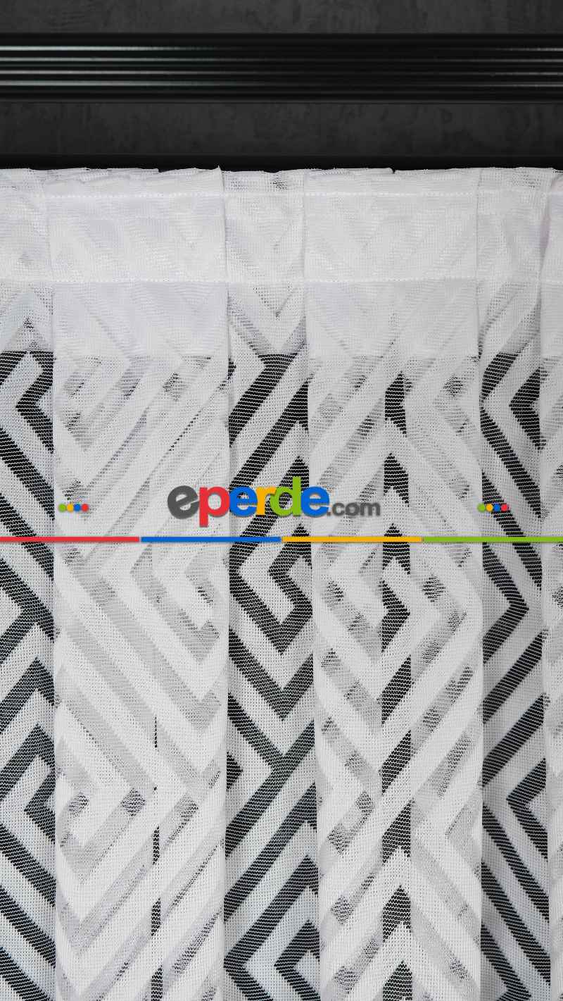 Vesta Modern Desen Ütü İstemez Kırışmaz Tül Perde