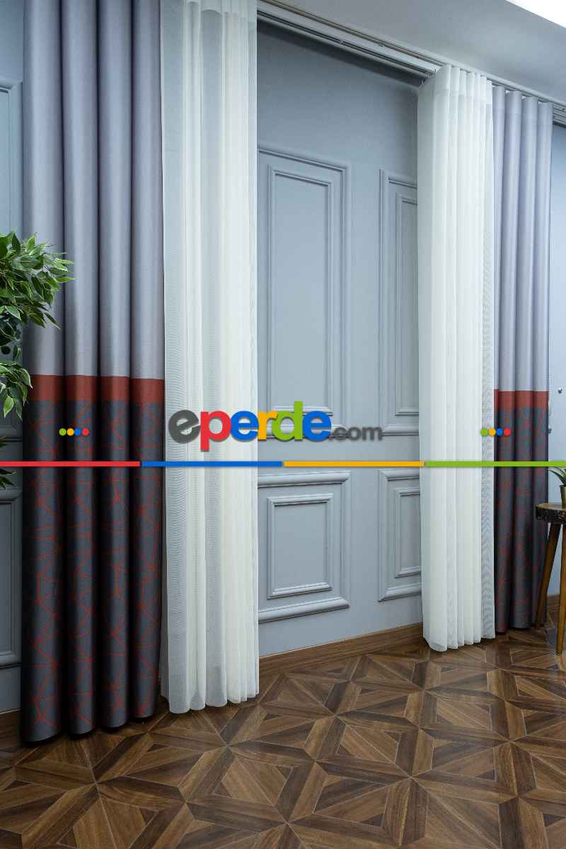 Yatak Odası - Lens Akıllı Dikey Tül Perde Koza-31- Çok Renkli 2