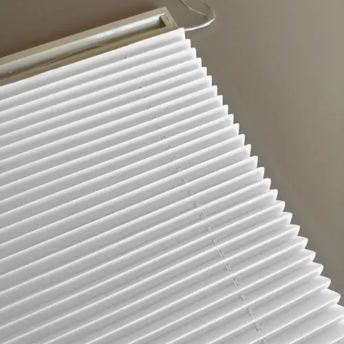 Brillannt Plise Perde - Cam Balkon Perdesi - Pimapen Perdesi - Ekru (20 Renk) Kolay Montaj Yaylı Sistem, Vidalı Sistem Veya Yapıştırma