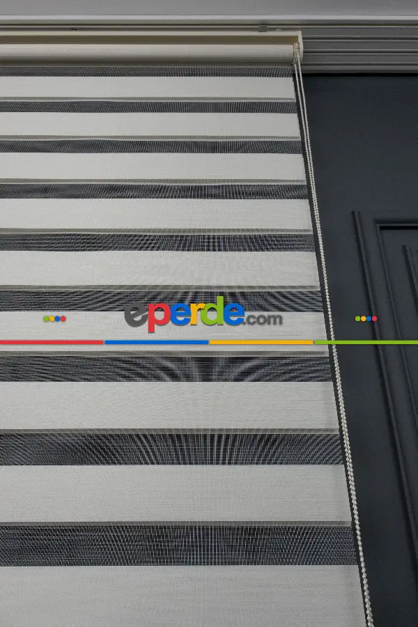 Krem Bambu Zebra Perde 90x200