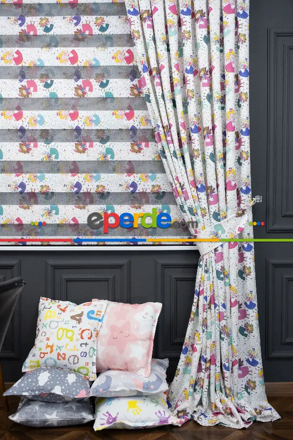 Trend Bebek - Çocuk - Genç Odası Fon Perde Modelleri 2025 (sınırsız En Ölçüsü )- Turkuaz-haki-mürdüm-fuşya-kahve-hardal