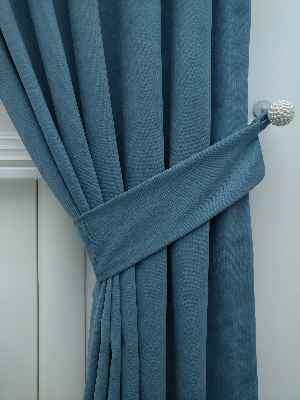 Mavi - Düz Fon Perde (180)- Mavi