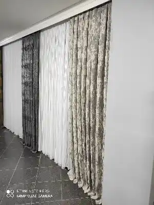 Jakarlı Fon Perde- Çok Renkli 2