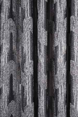 Avantgarde Antrasit Dalgalar Desenli– Modern Jakar Dokuma Fon Perde