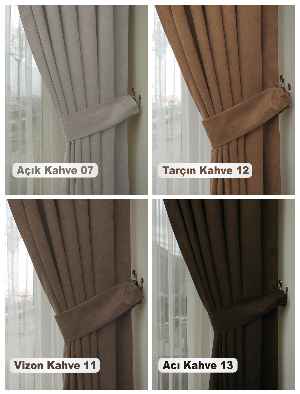 Düz Fon Perde 35 Renk 1/3 Sık Pile Seçeneği/ekstra %20 İndirim- Çok Renkli 50cm X 260cm 