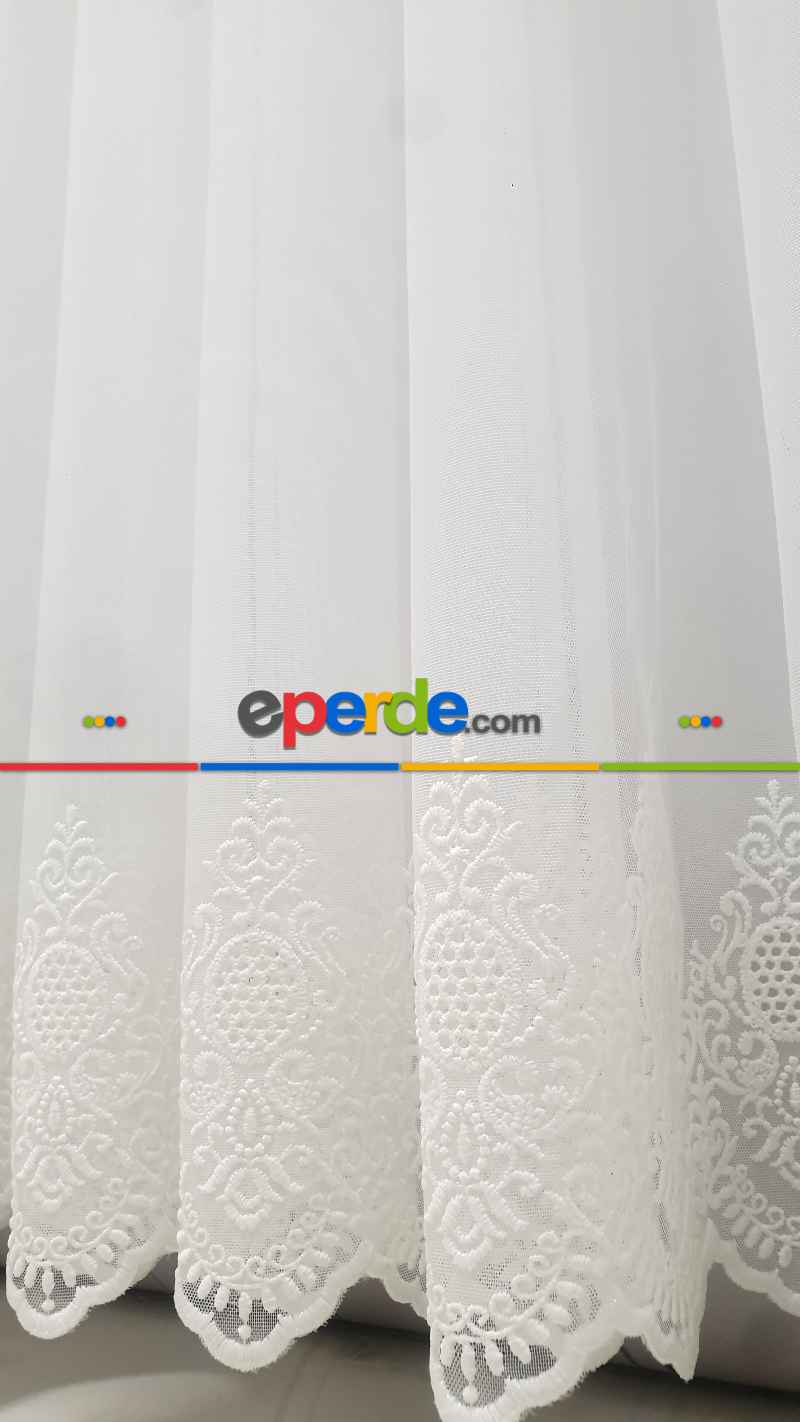 Etek Bohrelli Bambu Tül Ütü İstemez Tül