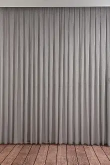 Gri Natural Keten Tül - Kurşunlu Tül