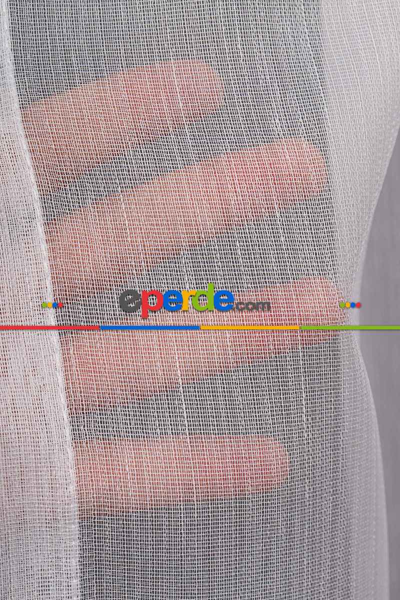 Yatak Odası - Bambu Keten Düz Tül Perde Akdz 995