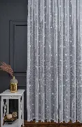 Kız ve Erkek Çocuk Odası Tül Perde -  Yıldız Desen Tasarım Ütü İstemez Kırışmaz Çocuk Odası Tül