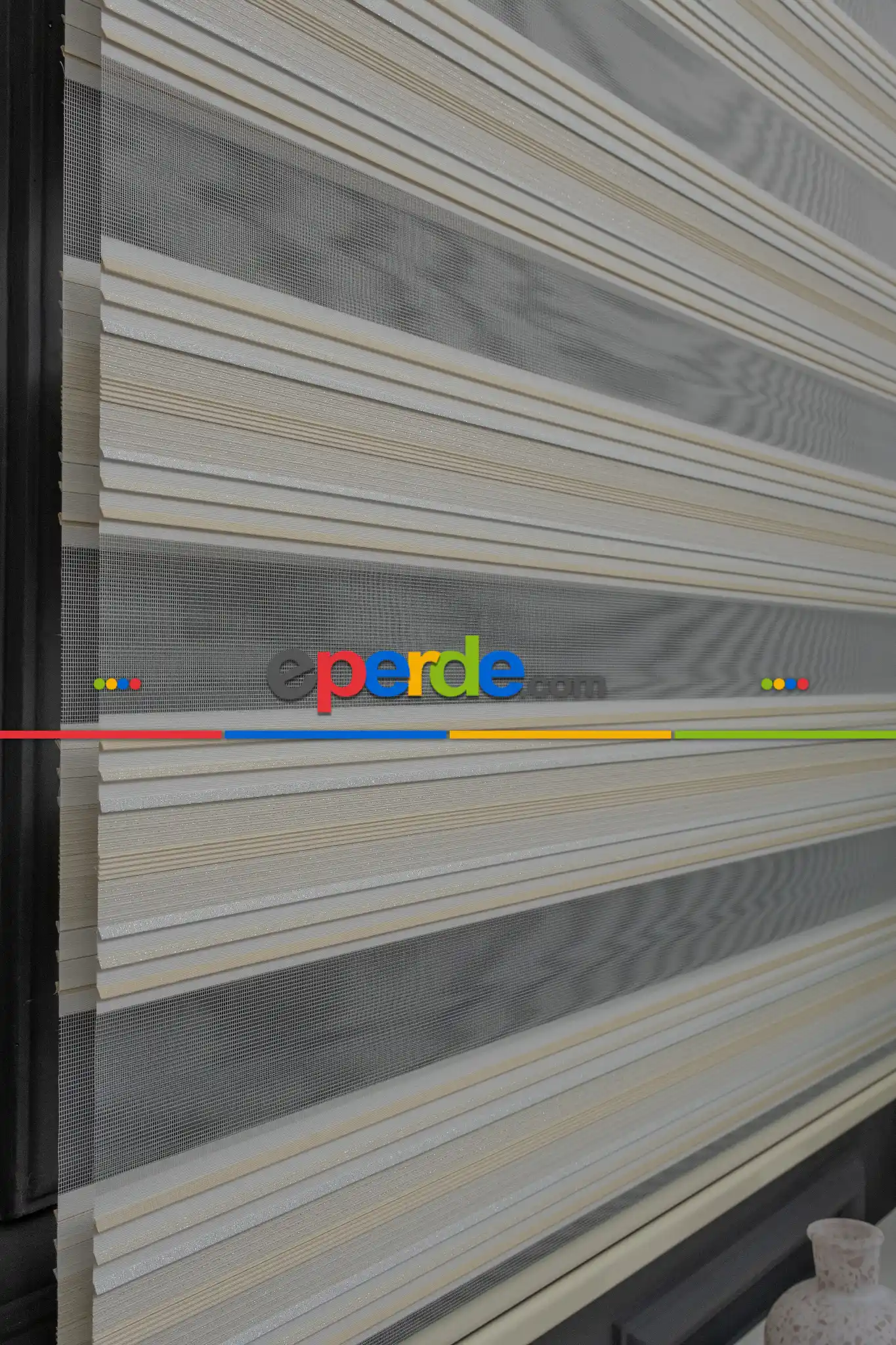 Simli Plise Zebra Perde, Yüksek Kalite