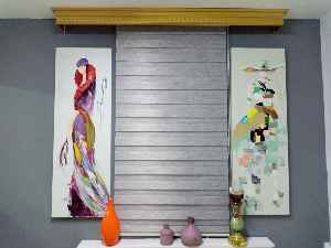 Salon Zebra - Bambu Zebra 2021 Sezonu Gri Kırçıllı A Kalite Bambu Zebra Perde- Gri-Füme-Antrasit