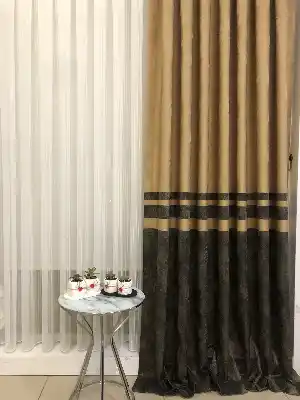 Patine Desenli 1. Sınıf Jakarlı Pano Fon Perde