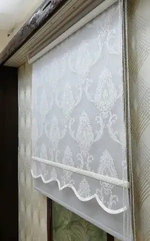 Çifli Sistem Tül Ve Stor Perde Bdz ( 827 )- Beyaz