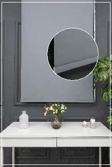 Stor Perde Düz Pvc Mat Stor Güneşlik 1 Kalite Yıkanabilir Gri Füme Antirasit