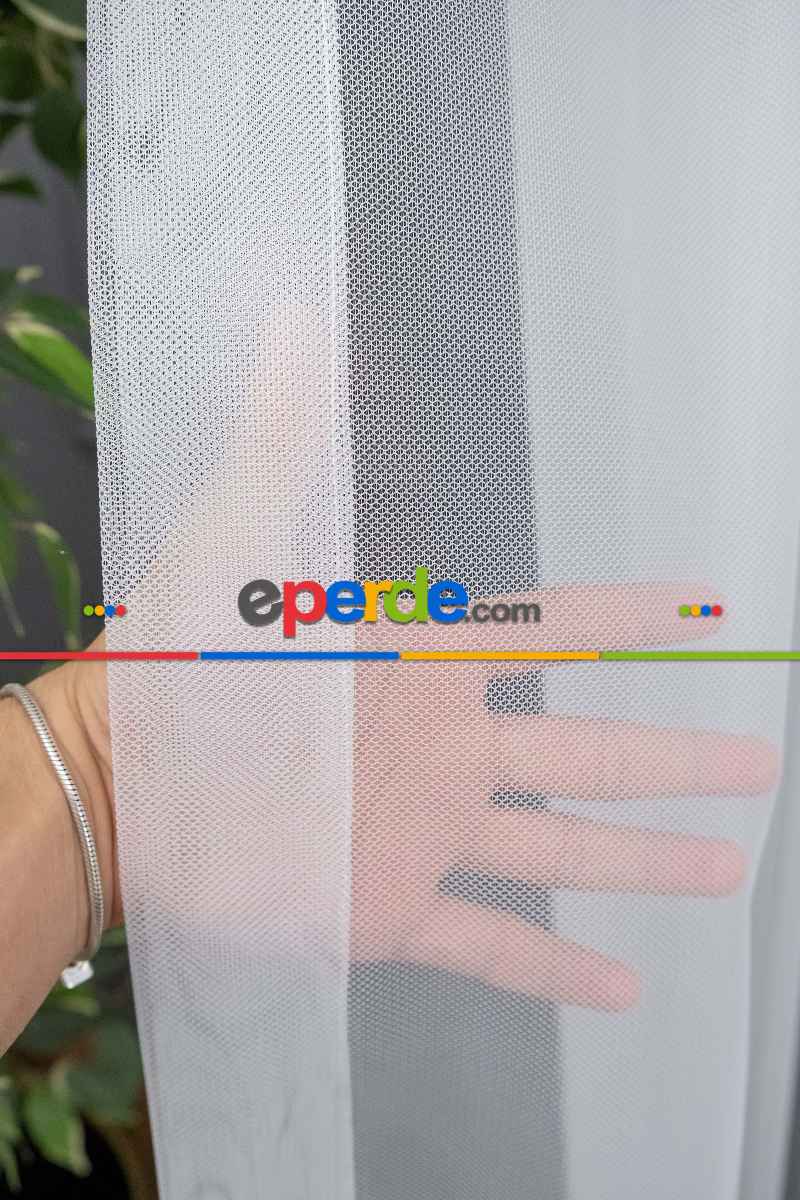 Arne Desen Etek İşlemeli Sade Düz Yeni Desen Tasarım Tül Perde