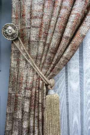 Salon Fon Perde - Carmen Jakar Dokuma Fon Perde- Bej